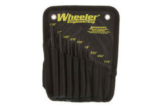 The Wheeler Engineering Roll Pin Punch Set comes with 9 different sizes